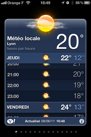 Patch correctif pour récupérer l’application météo – Jailbreak / evasi0n