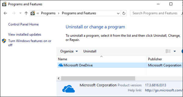 désinstaller OneDrive