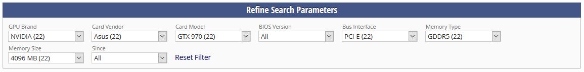 Search Parameters